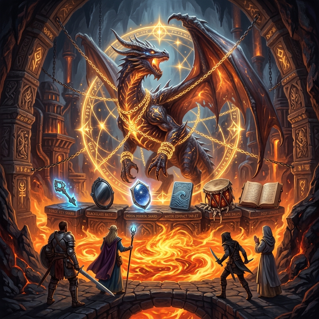 Ancient Starfall Dragon artwork from the Starfall Road collection
